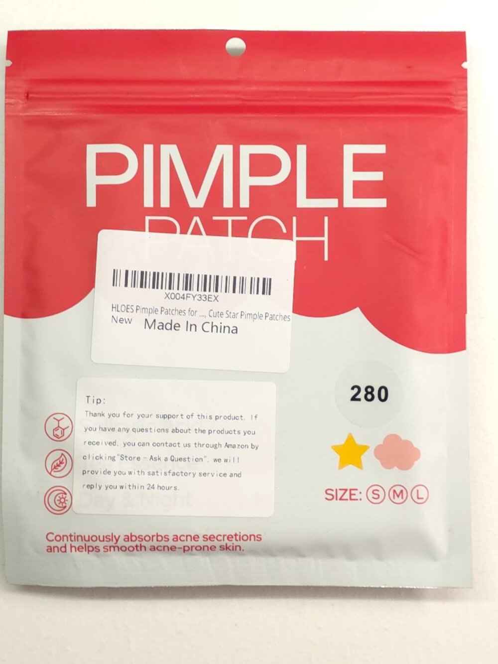 HLOES Star and Flower Pimple Patches 3 Sizes - 280 Count